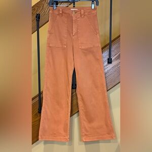 Roark Hwy 125 Jeans Wide Leg Ankle Length Terracotta SZ. 25